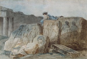 An Artist amongst the Ancient Ruins